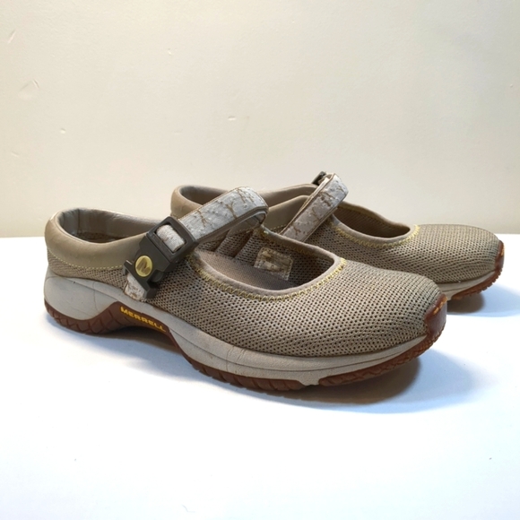 Merrell Shoes - Merrell Encore MJ casual comfort women's beige walking shoes, size 8